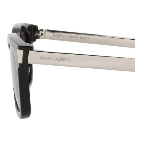 Saint Laurent Unisex Square/Rectangle Black Silver Black Fashion Designer - Picture 4 of 4